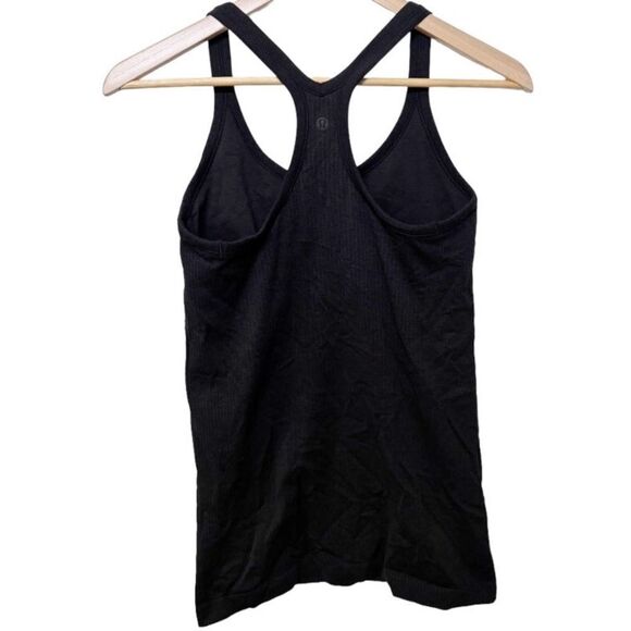 Lululemon Ebb To Street Black Ribbed Racerback Tank Top Light Support B/C Cup. 8 - Picture 3 of 8